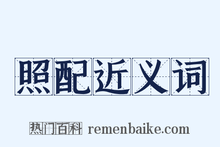 照配近义词是什么意思的图片